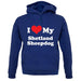 I Love My Shetland Sheepdog unisex hoodie