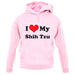 I Love My Shih Tzu unisex hoodie