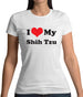 I Love My Shih Tzu Womens T-Shirt