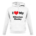 I Love My Syberian Husky unisex hoodie