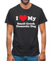 I Love My Small Greek Domestic Dog Mens T-Shirt