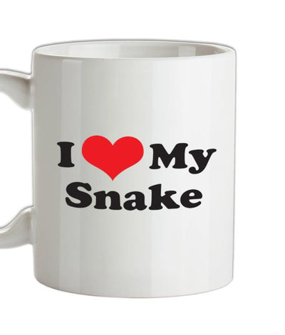 I Love My Snake Ceramic Mug