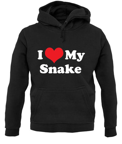I Love My Snake unisex hoodie
