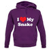 I Love My Snake unisex hoodie