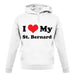 I Love My St Bernard unisex hoodie