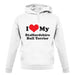 I Love My Staffordshire Bull Terrier unisex hoodie