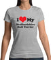 I Love My Staffordshire Bull Terrier Womens T-Shirt