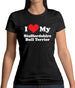 I Love My Staffordshire Bull Terrier Womens T-Shirt