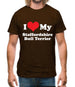 I Love My Staffordshire Bull Terrier Mens T-Shirt