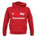 I Love My Tarantula unisex hoodie