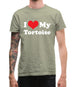 I Love My Tortoise Mens T-Shirt