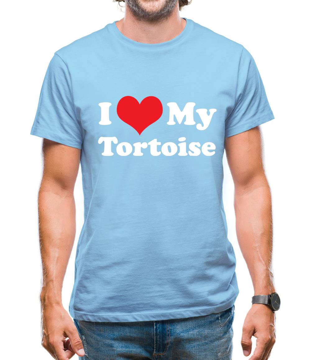 I Love My Tortoise Mens T-Shirt