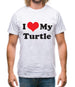 I Love My Turtle Mens T-Shirt