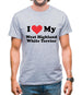 I Love My West Highland White Terrier Mens T-Shirt