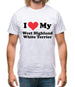 I Love My West Highland White Terrier Mens T-Shirt