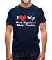 I Love My West Highland White Terrier Mens T-Shirt