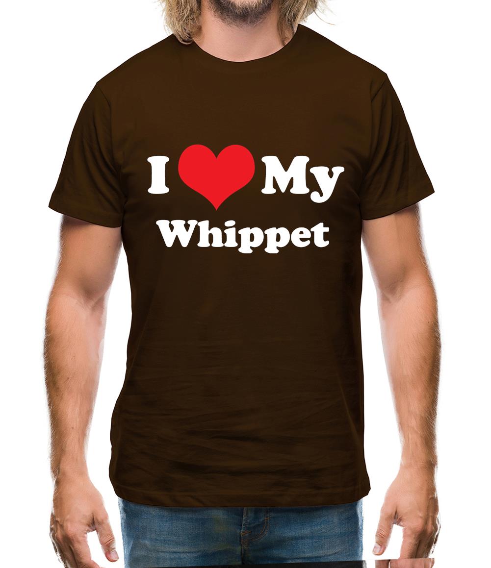 I Love My Whippet Mens T-Shirt