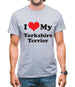 I Love My Yorkshire Terrier Mens T-Shirt