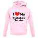 I Love My Yorkshire Terrier unisex hoodie