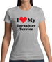 I Love My Yorkshire Terrier Womens T-Shirt