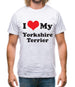 I Love My Yorkshire Terrier Mens T-Shirt