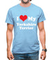 I Love My Yorkshire Terrier Mens T-Shirt