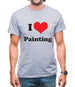 I Love Painting Mens T-Shirt