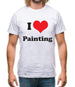 I Love Painting Mens T-Shirt