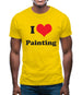 I Love Painting Mens T-Shirt