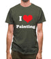 I Love Painting Mens T-Shirt