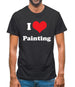 I Love Painting Mens T-Shirt