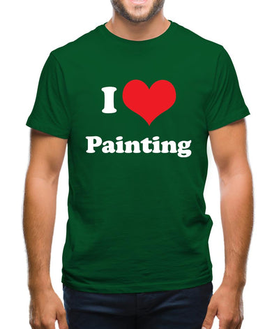 I Love Painting Mens T-Shirt