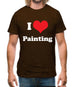 I Love Painting Mens T-Shirt