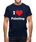 I Love Painting Mens T-Shirt