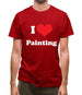 I Love Painting Mens T-Shirt