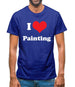 I Love Painting Mens T-Shirt