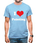 I Love Painting Mens T-Shirt