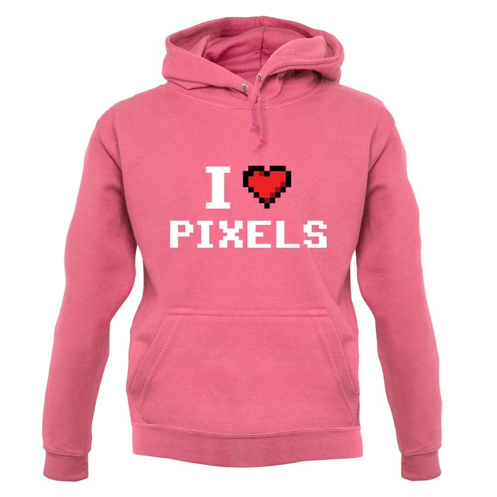 I Love Pixels unisex hoodie