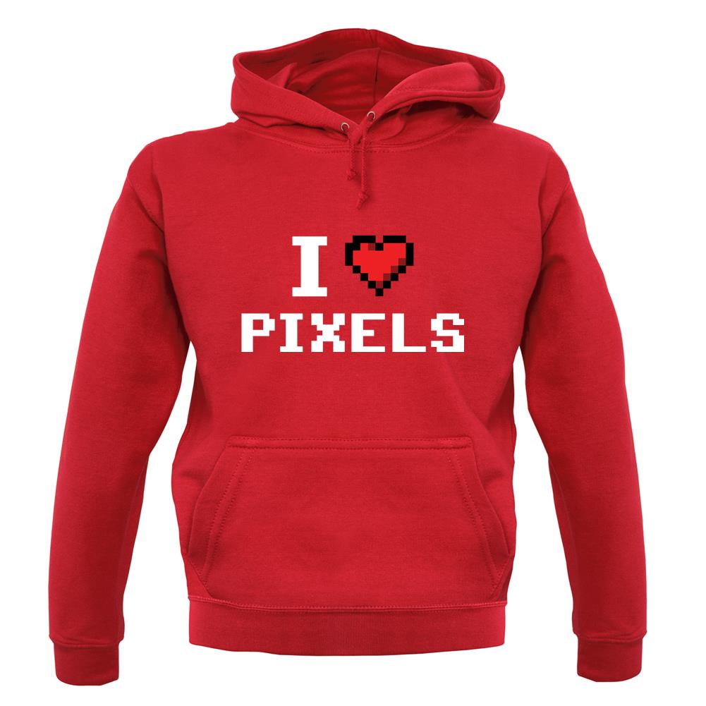 I Love Pixels unisex hoodie