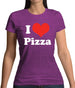 I Love Pizza Womens T-Shirt