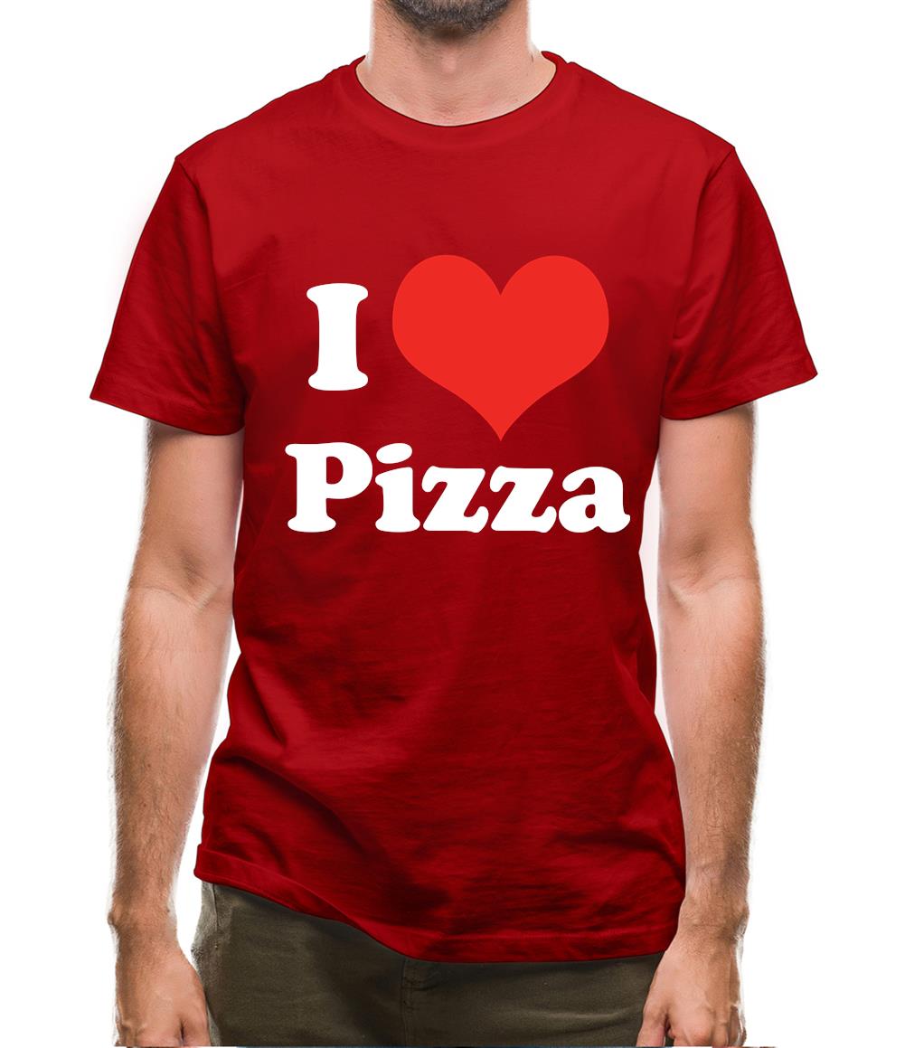 I Love Pizza Mens T-Shirt