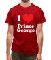 I Love Prince George Mens T-Shirt