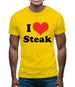 I Love Steak Mens T-Shirt