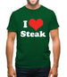 I Love Steak Mens T-Shirt