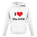 I Love The Gym unisex hoodie
