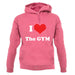 I Love The Gym unisex hoodie