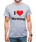 I Love Writing Mens T-Shirt