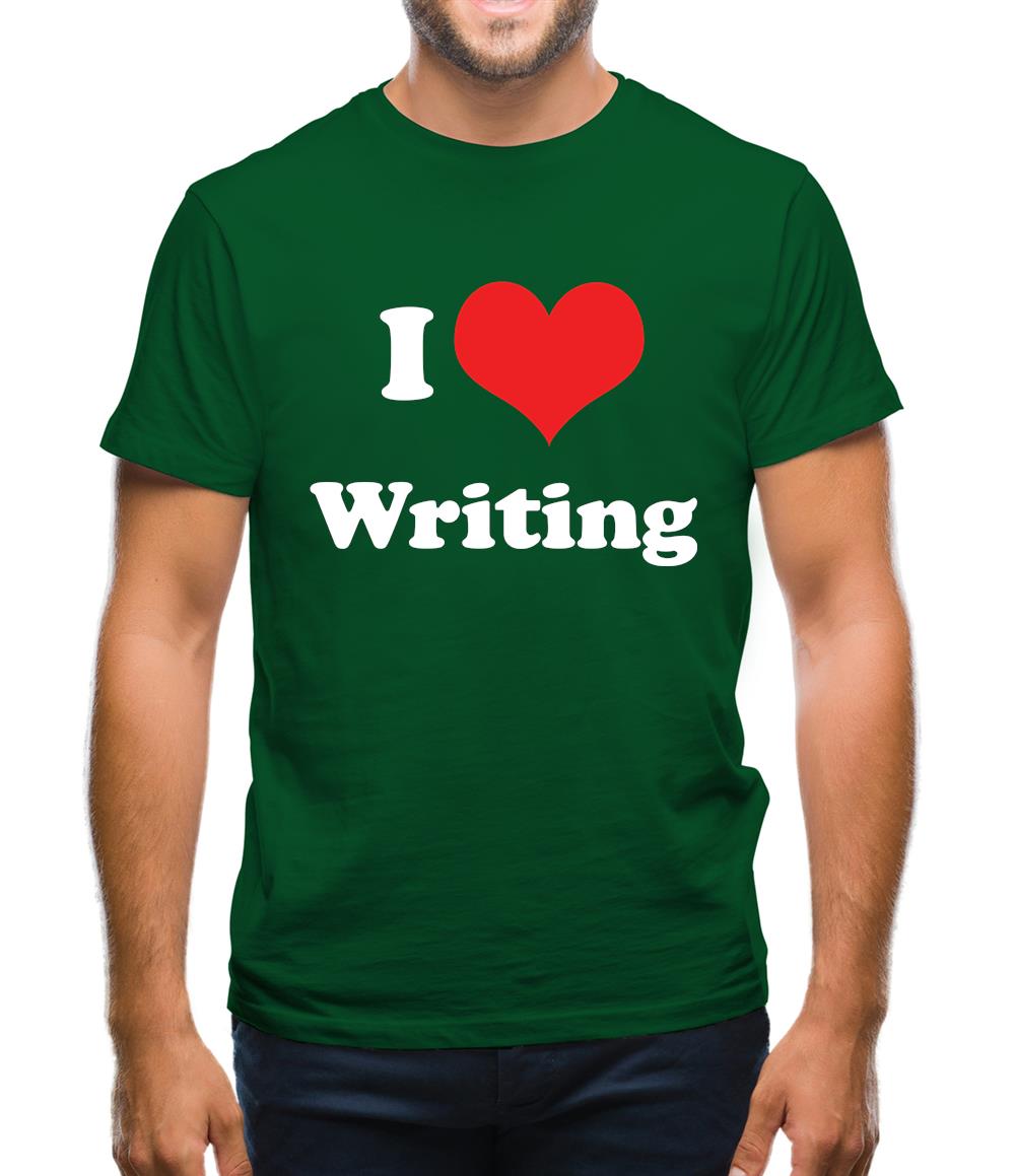 I Love Writing Mens T-Shirt