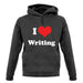 I Love Writing unisex hoodie