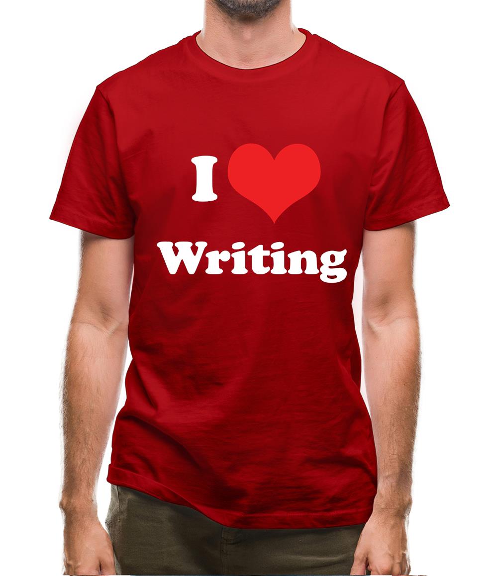 I Love Writing Mens T-Shirt